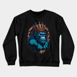 gorilla the king Crewneck Sweatshirt